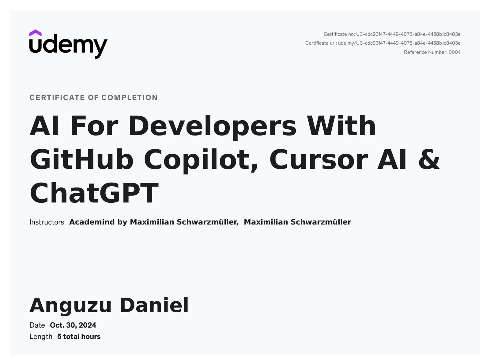 AI for Developers with GitHub Copilot, Cursor AI, and ChatGPT